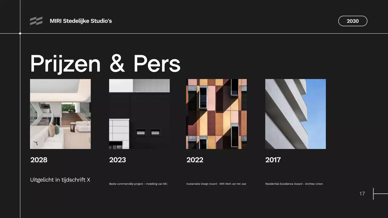 portfolio grijze moderne architectuur