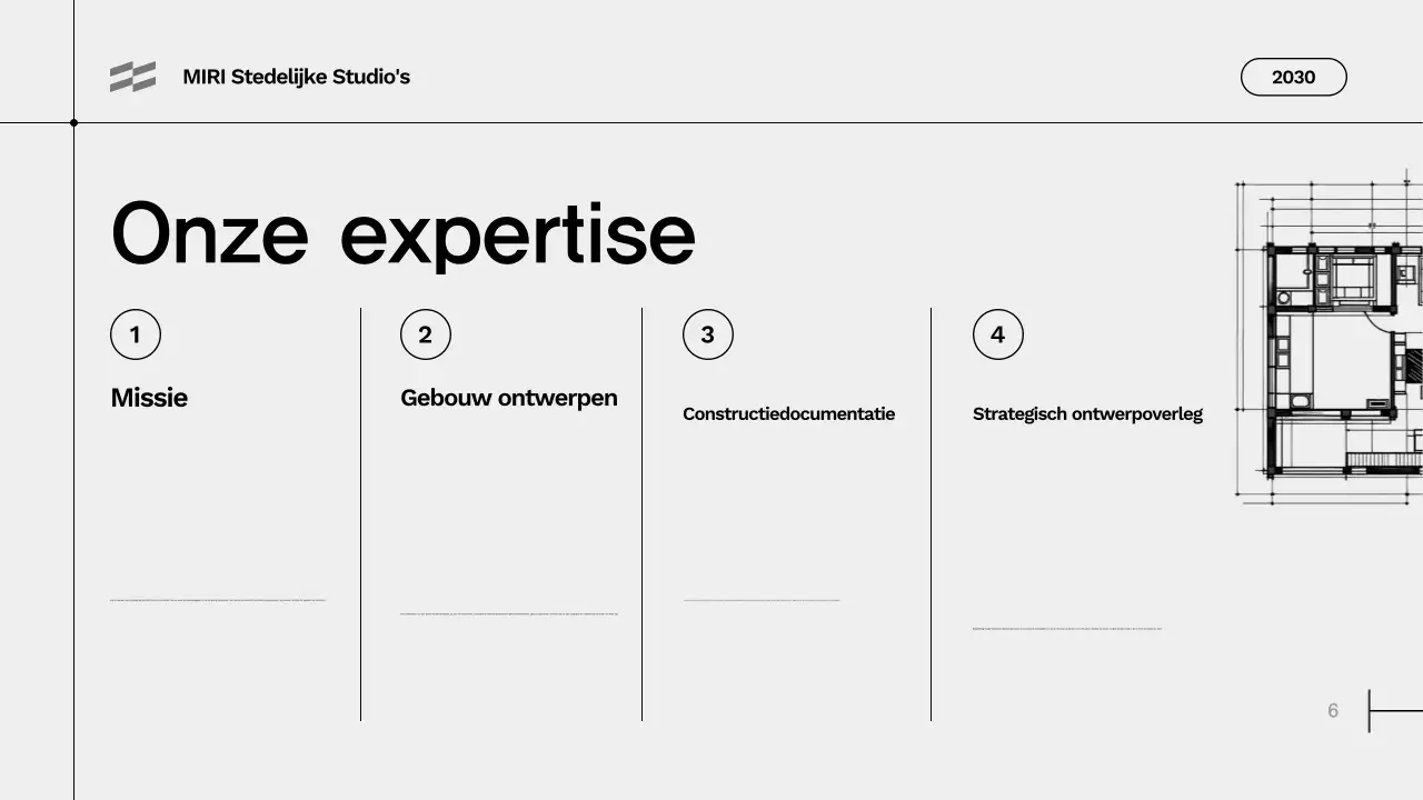 portfolio grijze moderne architectuur