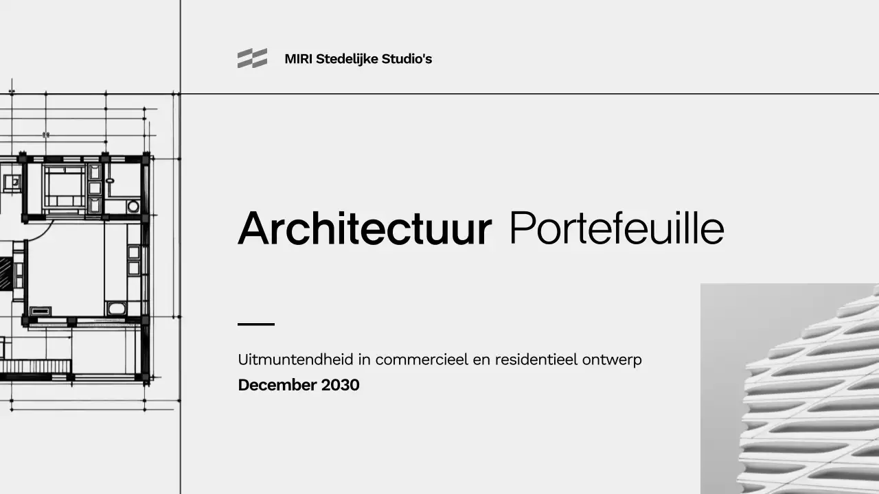 portfolio grijze moderne architectuur