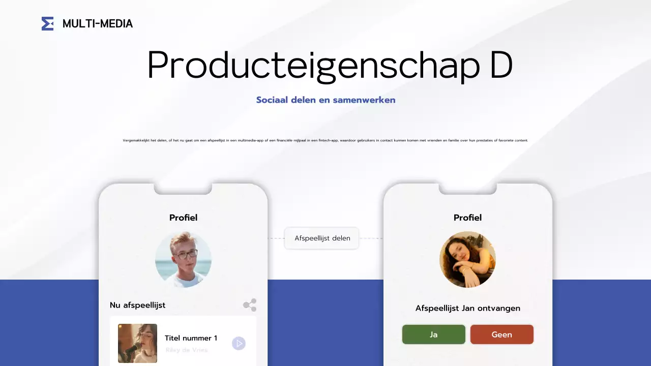 introductie blauwe moderne app