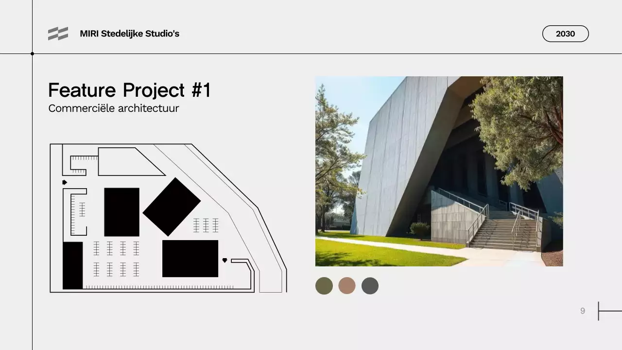 portfolio grijze moderne architectuur