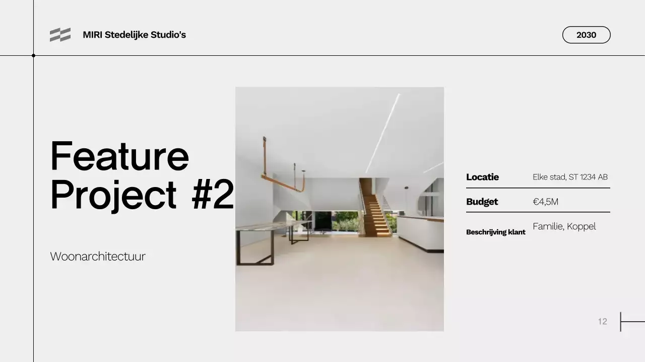 portfolio grijze moderne architectuur