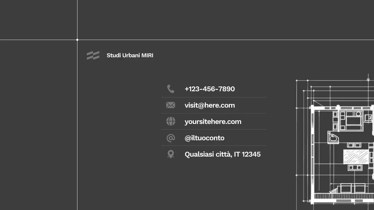 portfolio di architettura moderna grigia