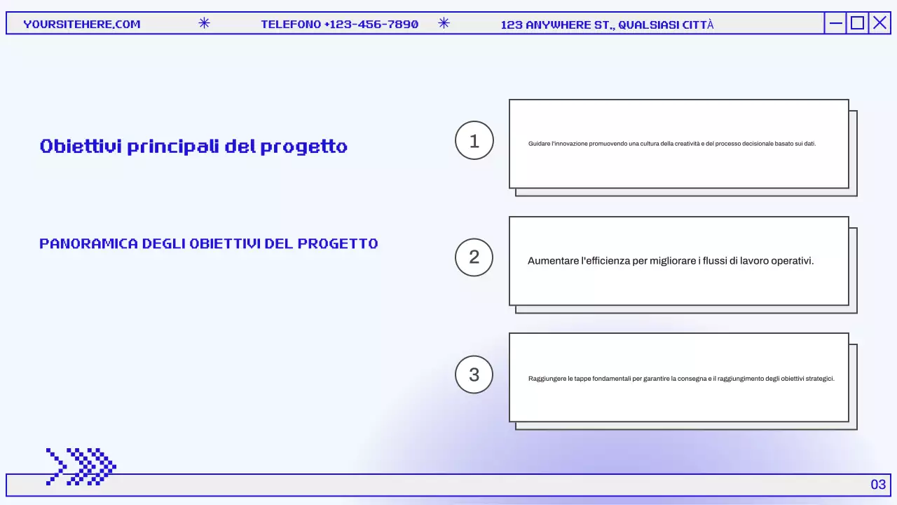 Presentazione del Rapporto di revisione mensile moderno blu e grigio
