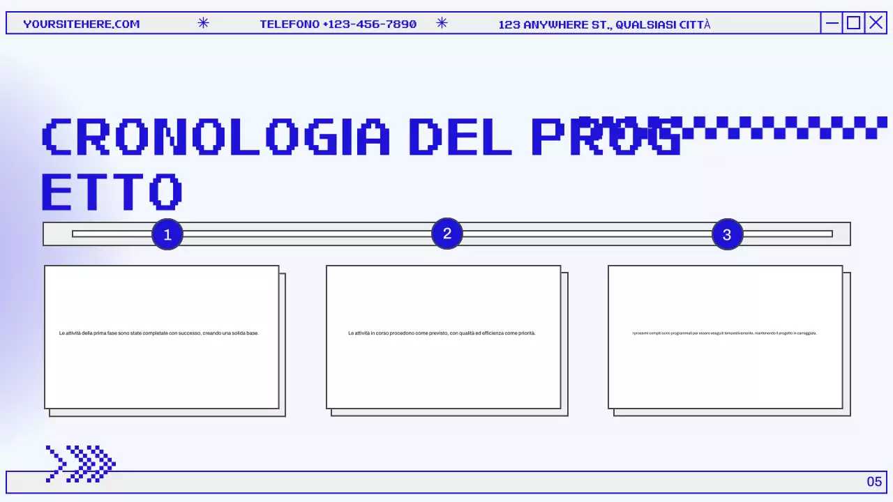 Presentazione del Rapporto di revisione mensile moderno blu e grigio