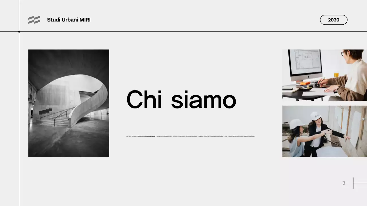 portfolio di architettura moderna grigia