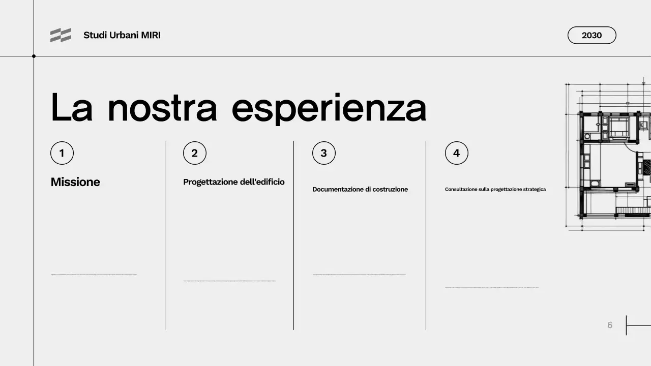 portfolio di architettura moderna grigia