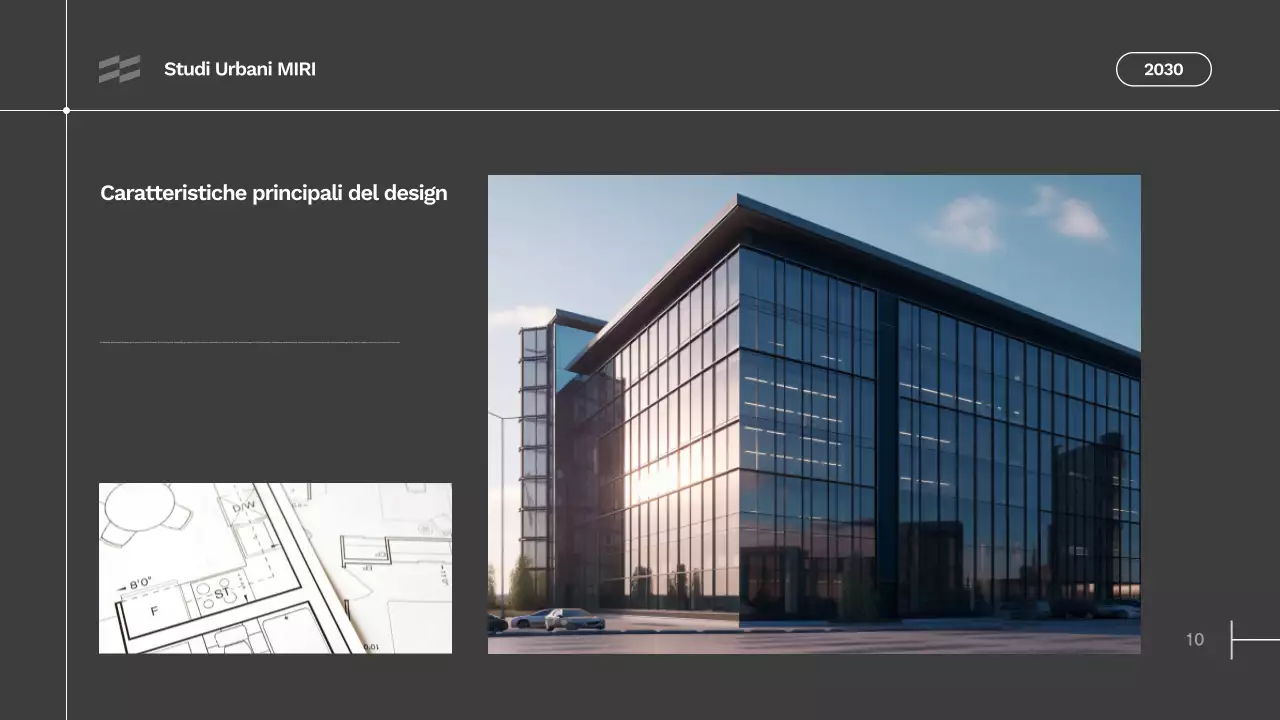 portfolio di architettura moderna grigia