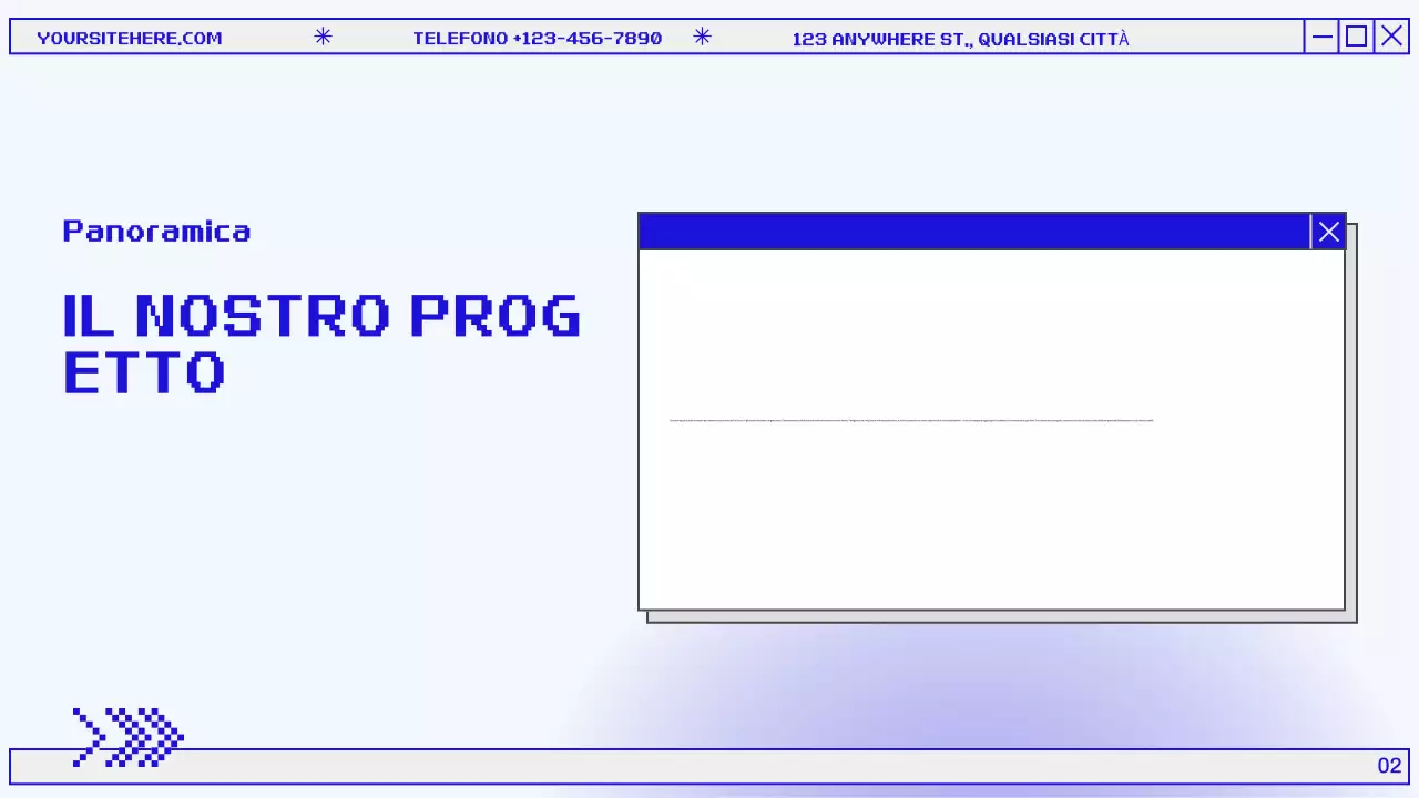 Presentazione del Rapporto di revisione mensile moderno blu e grigio