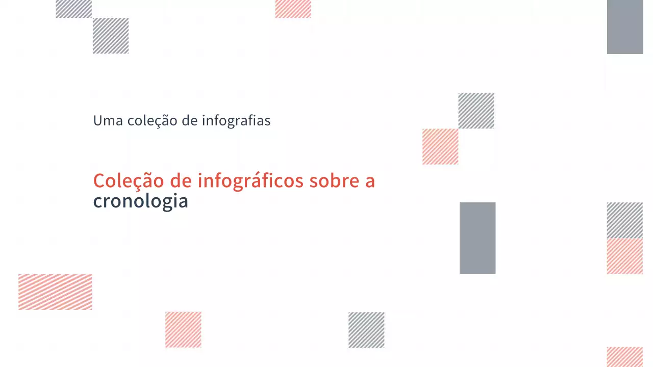 desenho infográfico cinzento e minimalista de uma linha cronológica