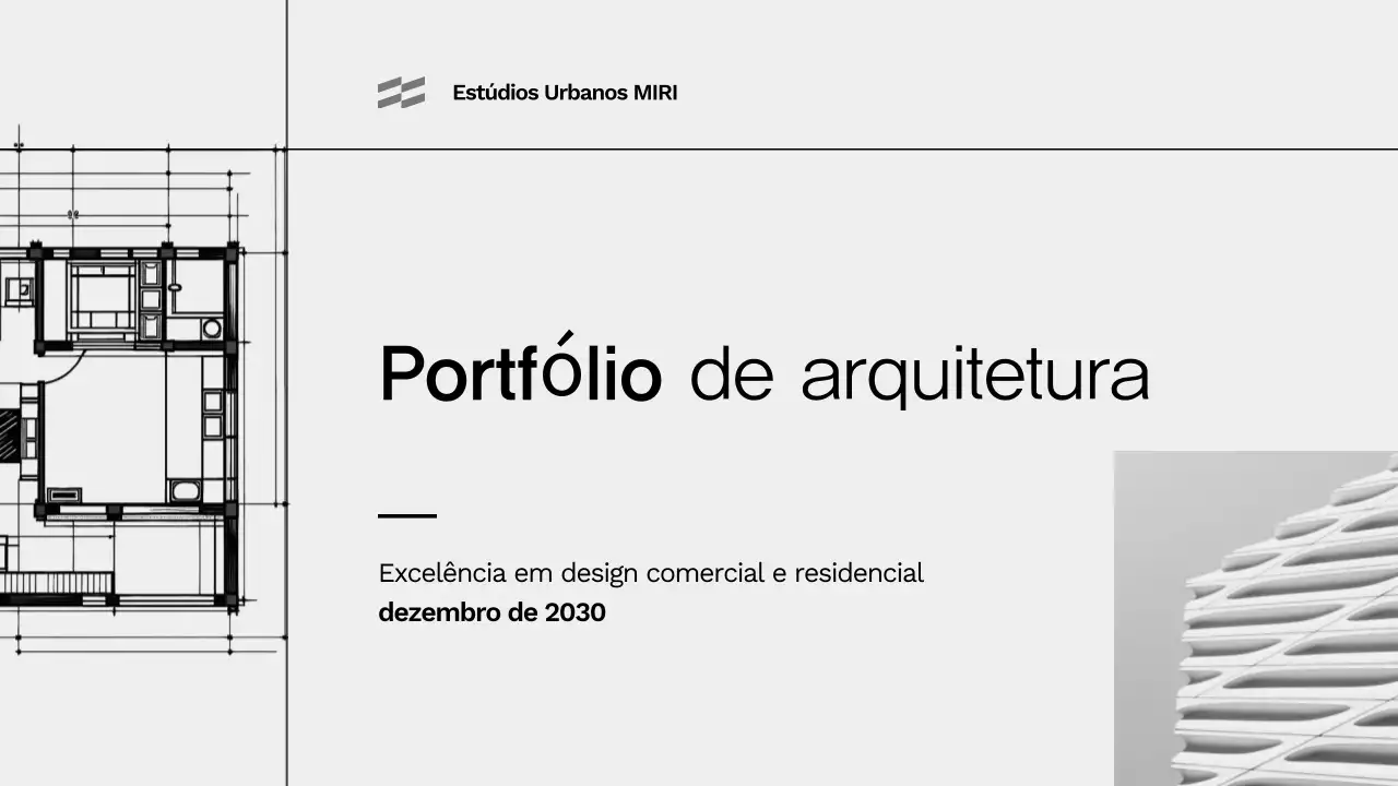 carteira de arquitetura moderna cinzenta
