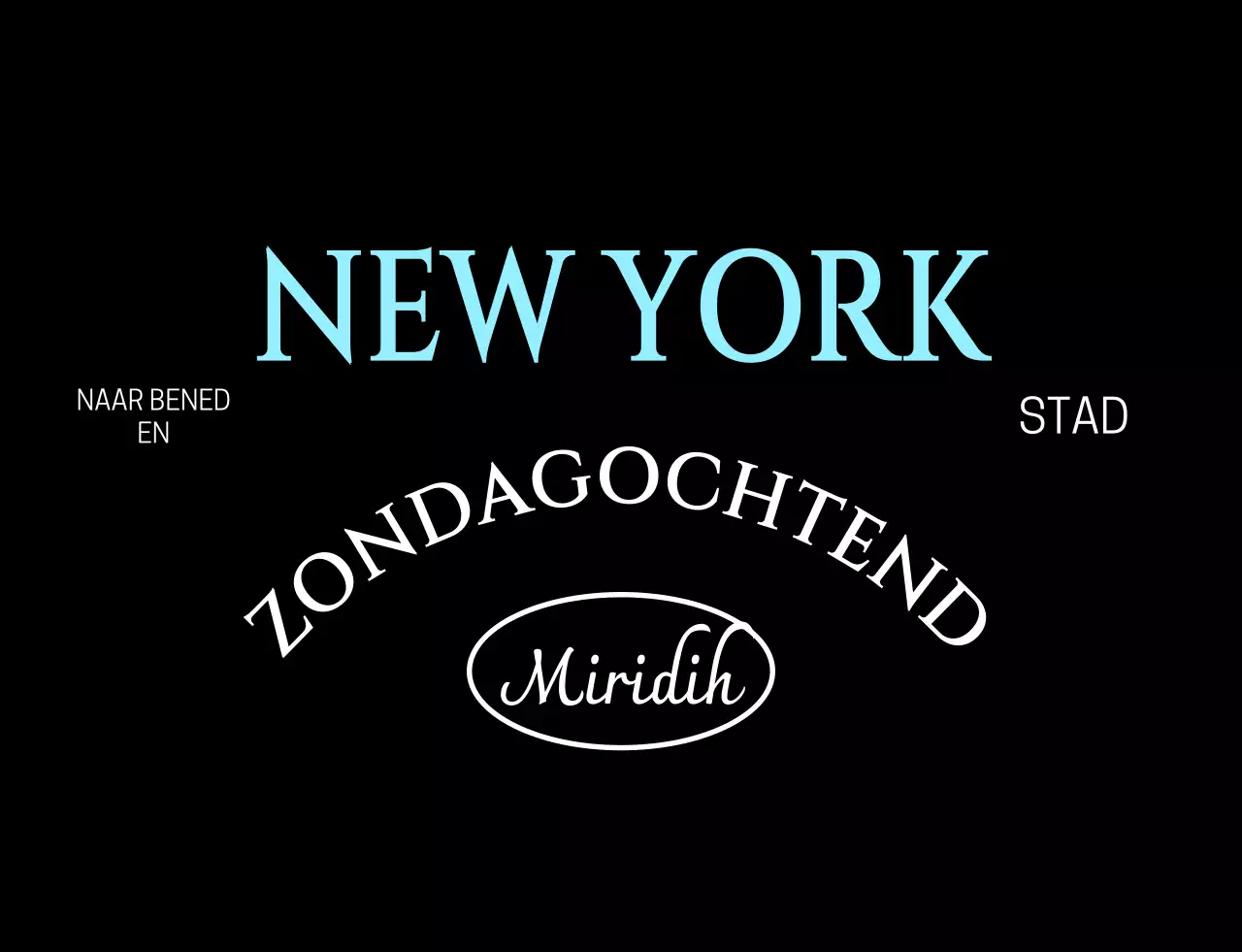 Lichtblauwe moderne typografie