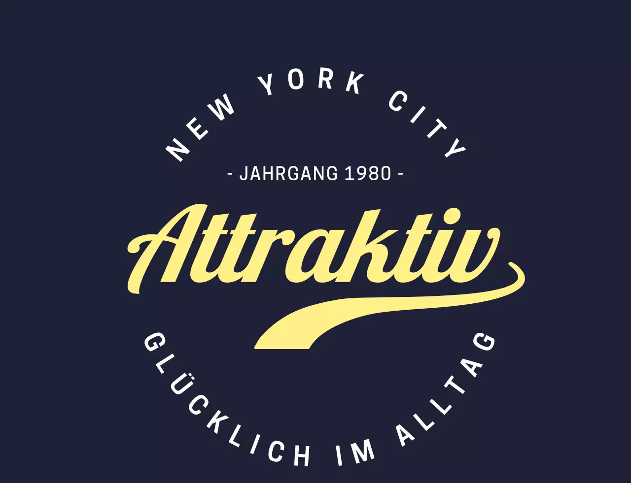 Navy Vintage Design Waren