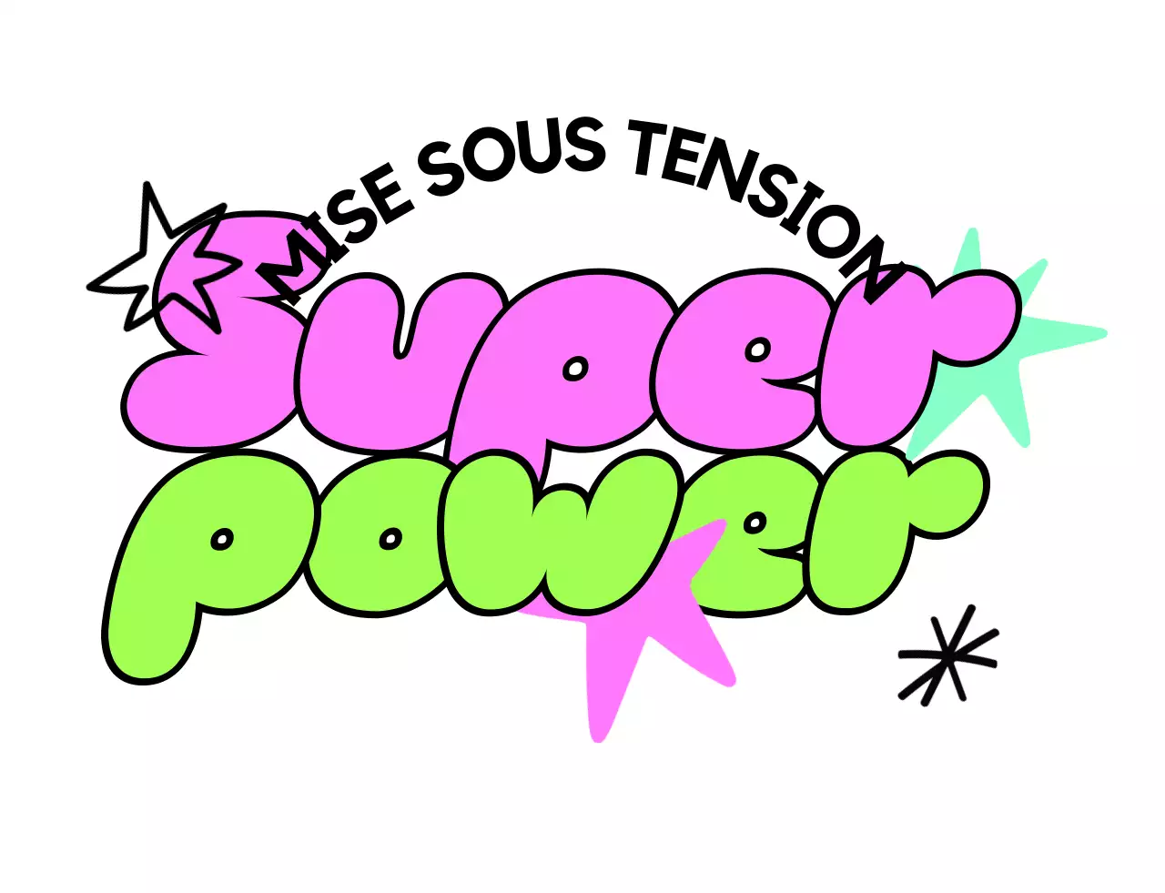 Affiche de bande dessinée kitsch rose