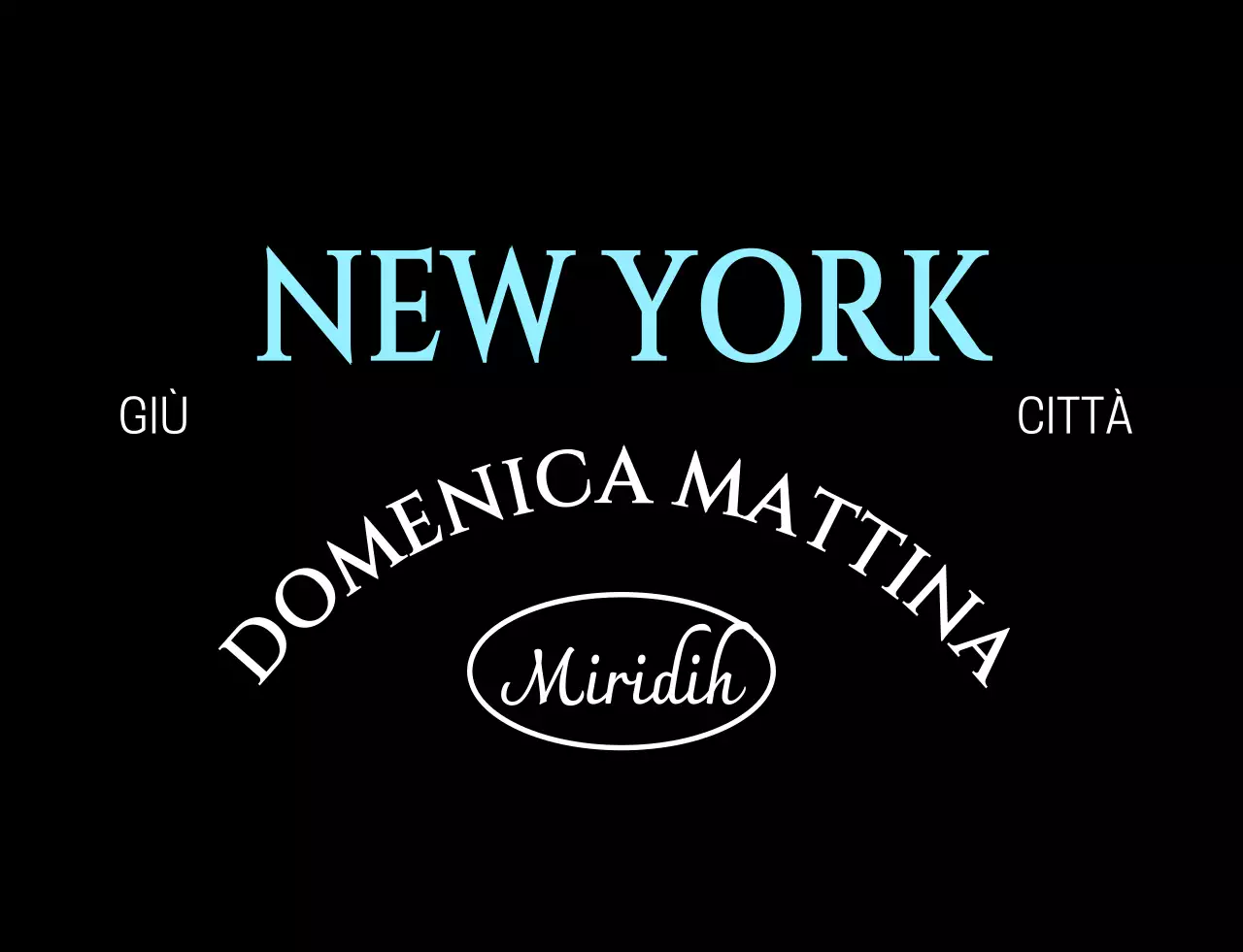 Tipografia moderna blu chiaro