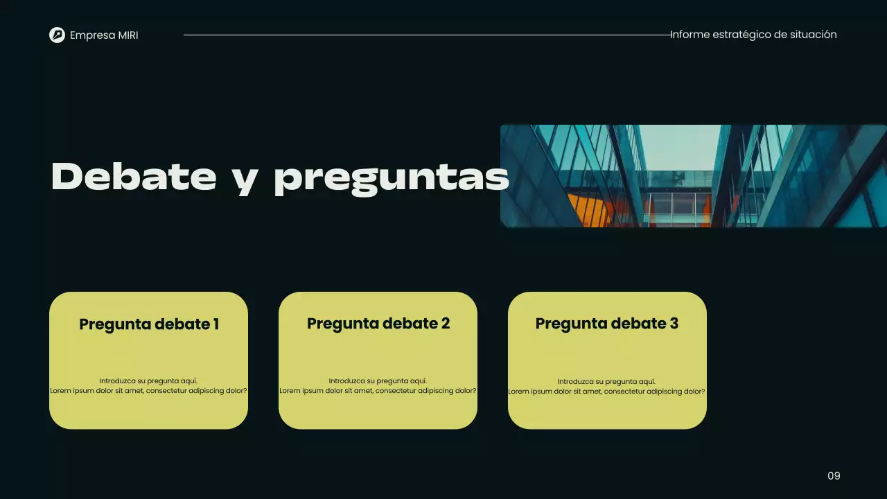 Presentación del Informe Trimestral Moderno