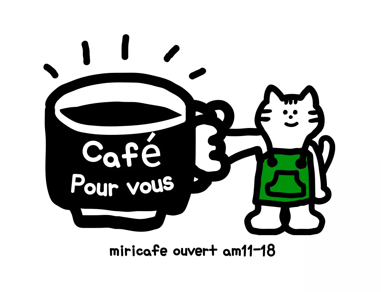 Annonce pour le Black Simple Cafe