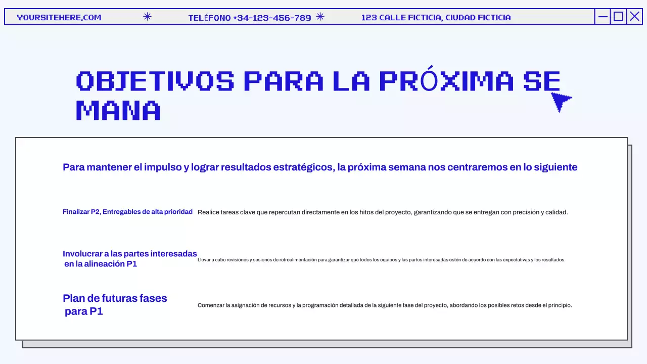 Presentación del Informe Mensual Azul y Gris Moderno