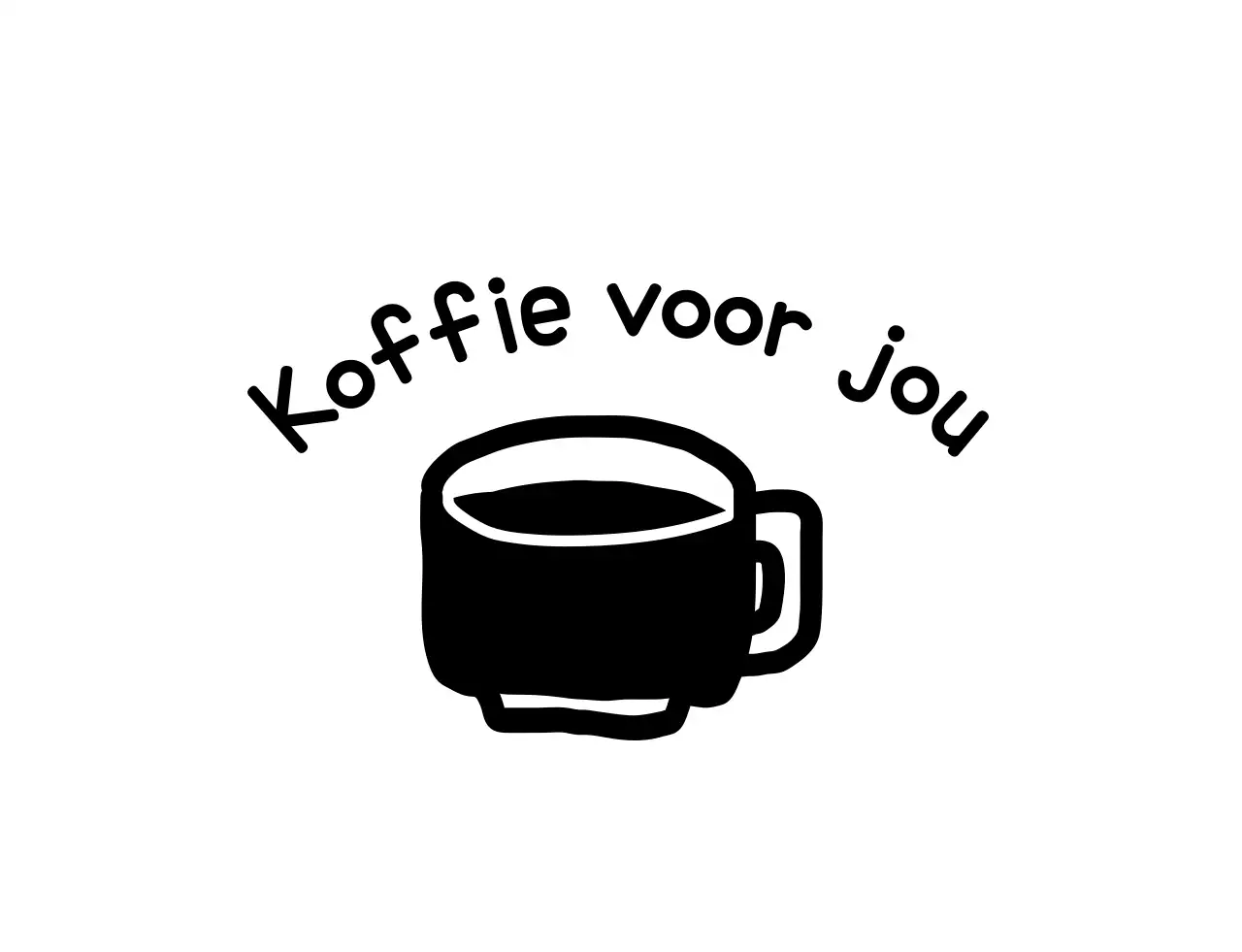 Zwart Eenvoudig Café Advertentie