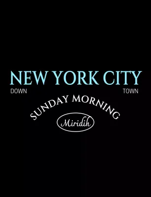 Tipografi modern berwarna biru muda