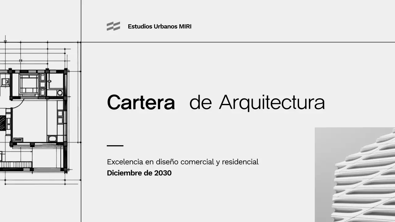 cartera gris de arquitectura moderna