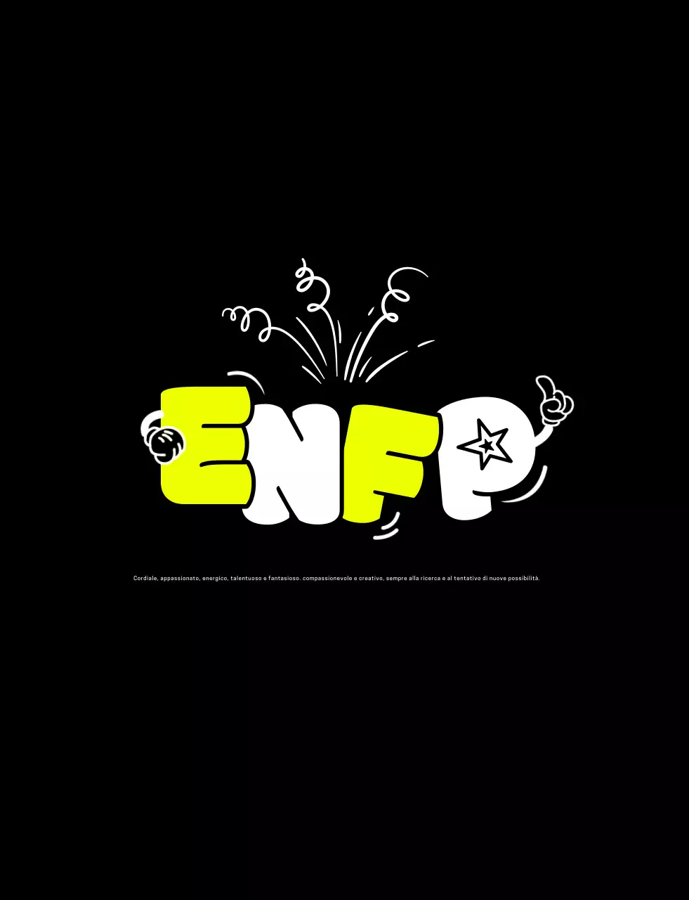 Concetto di umorismo Black Pop MBTI