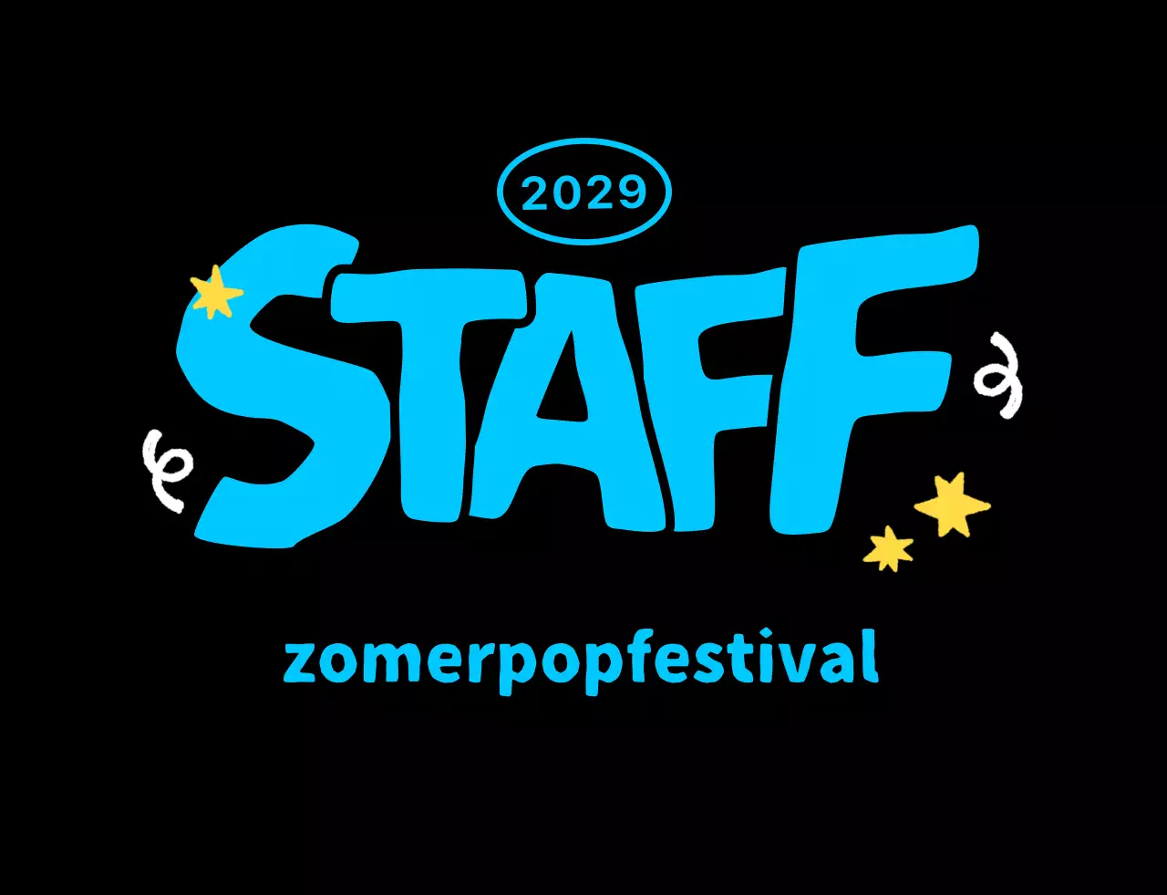 Alleen zwart eenvoudig personeel