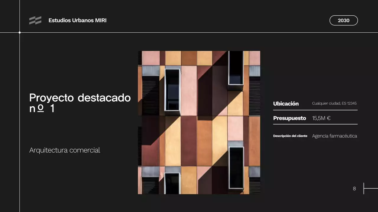 cartera gris de arquitectura moderna