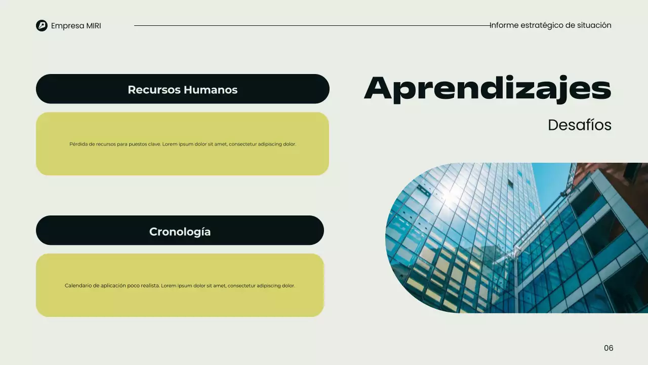 Presentación del Informe Trimestral Moderno