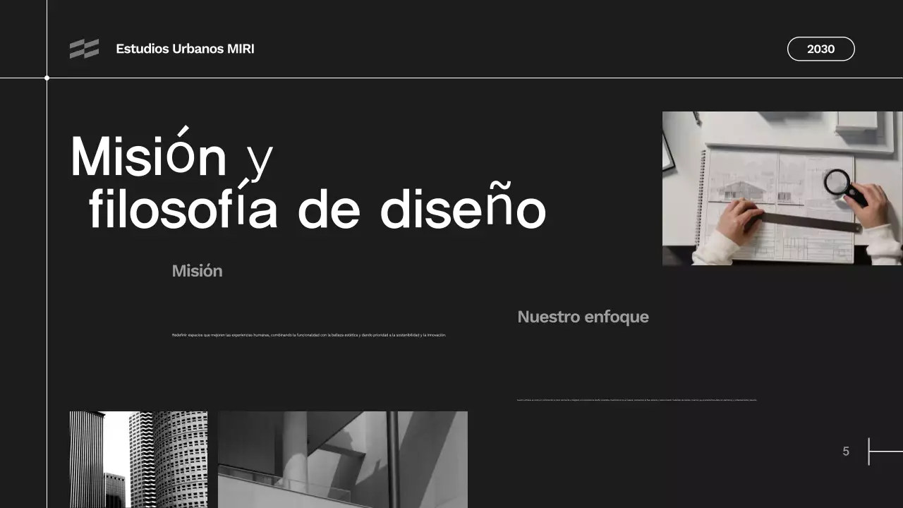 cartera gris de arquitectura moderna