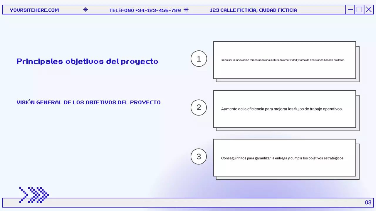 Presentación del Informe Mensual Azul y Gris Moderno