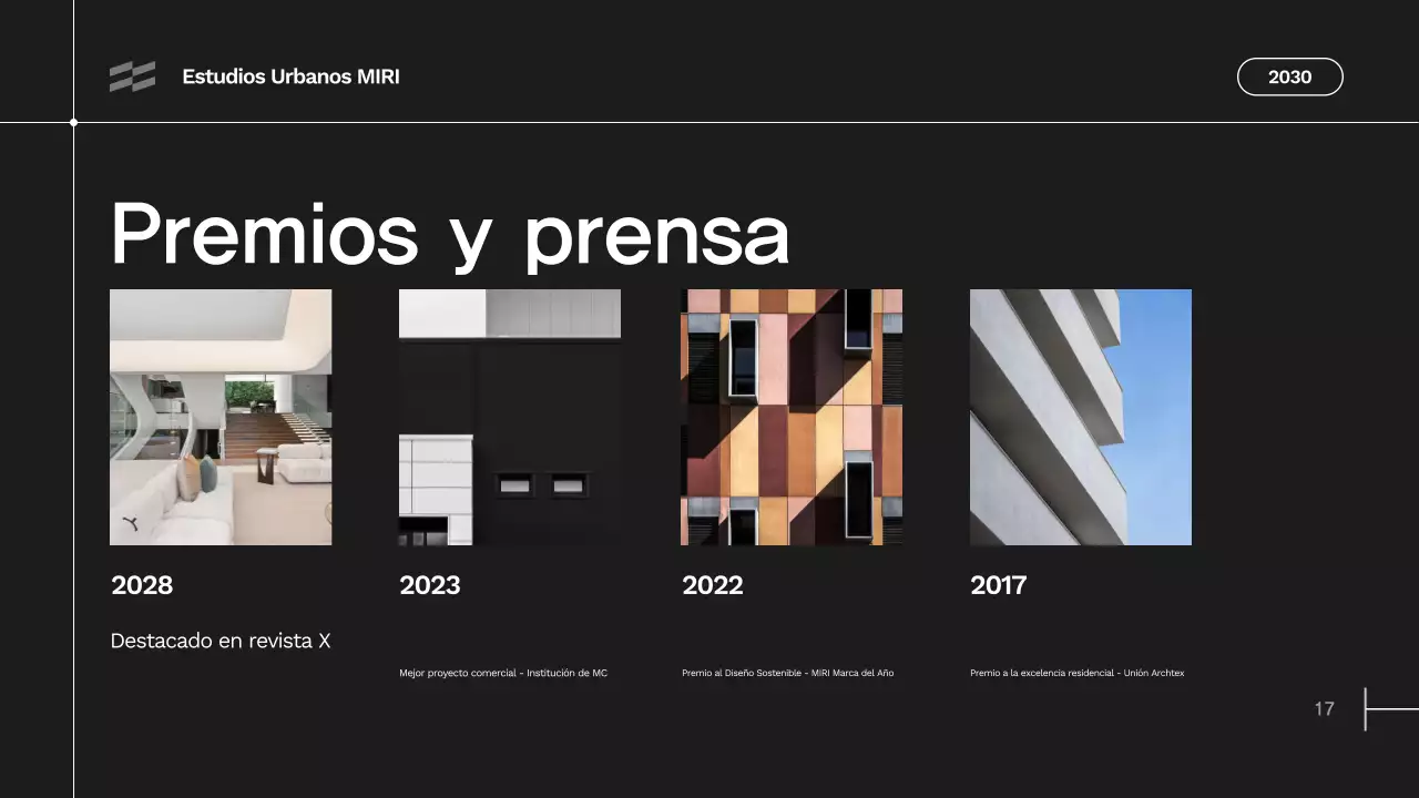 cartera gris de arquitectura moderna