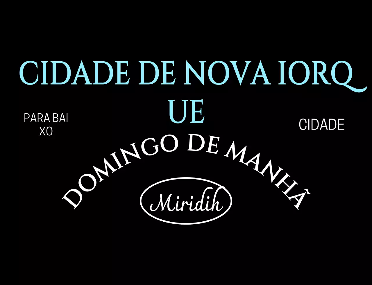 Tipografia moderna em azul claro