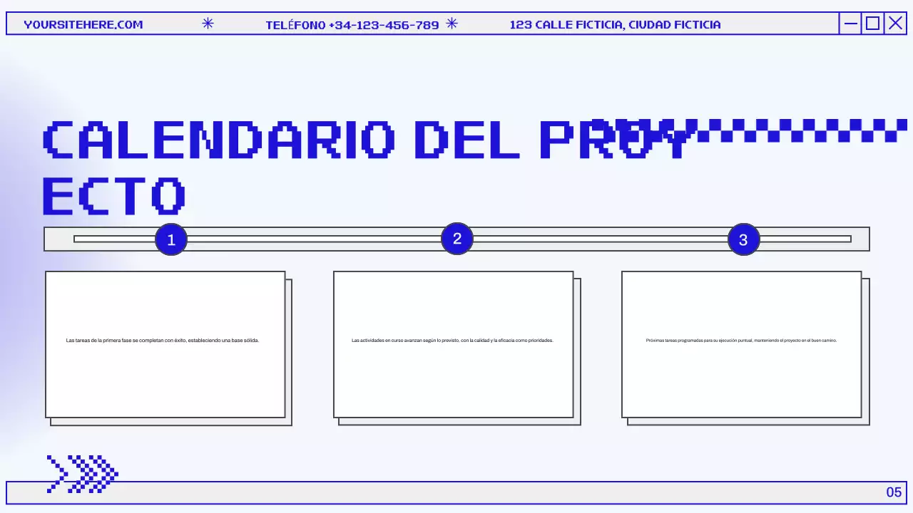 Presentación del Informe Mensual Azul y Gris Moderno