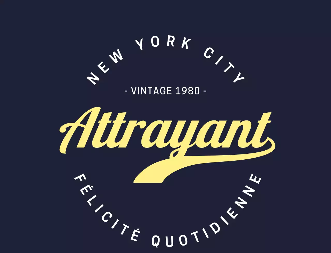 Navy Vintage Design Goods