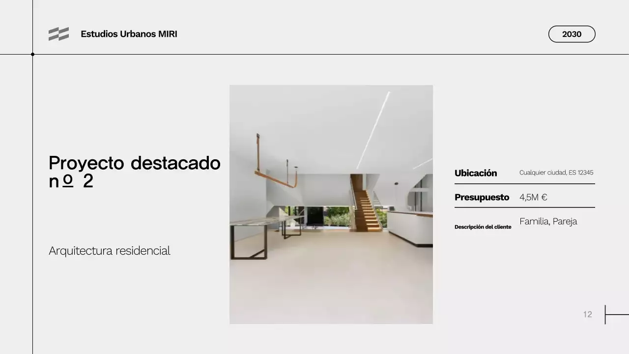 cartera gris de arquitectura moderna