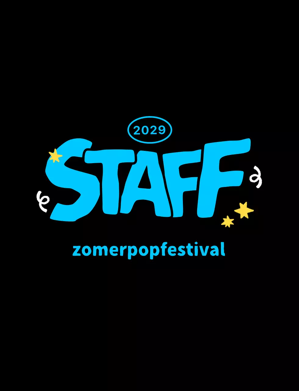 Alleen zwart eenvoudig personeel