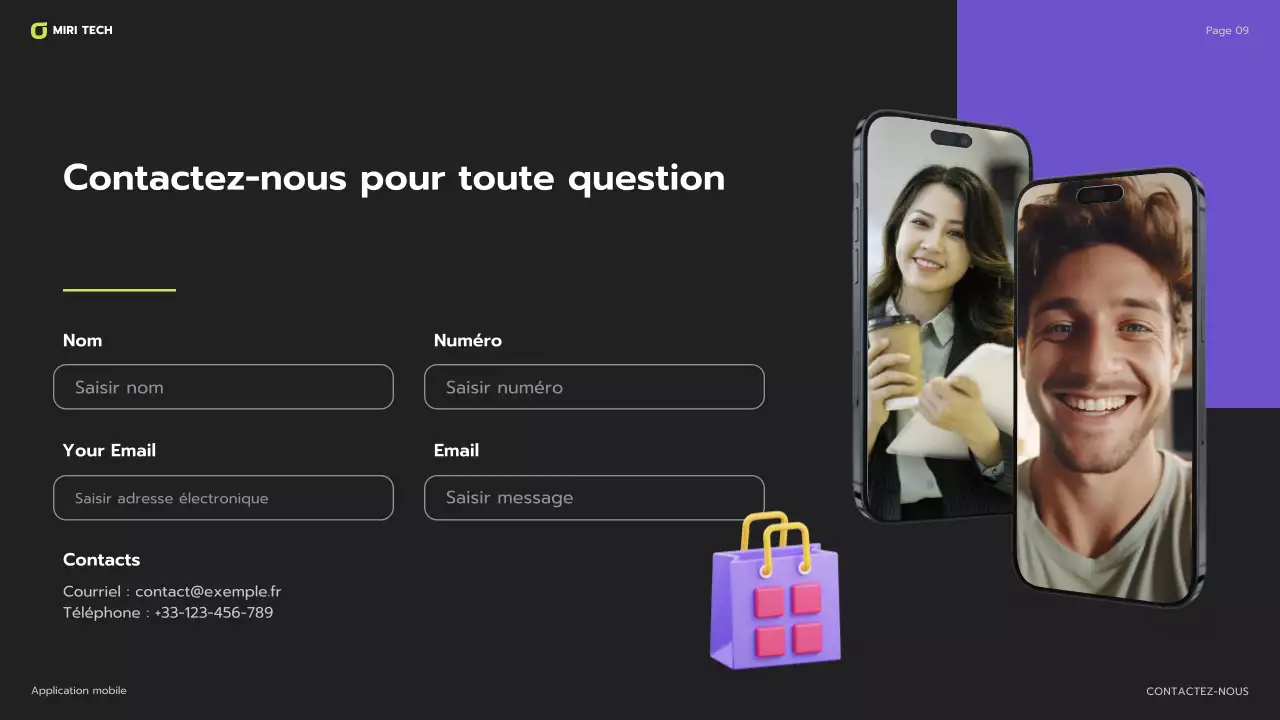 guide mobile moderne pourpre