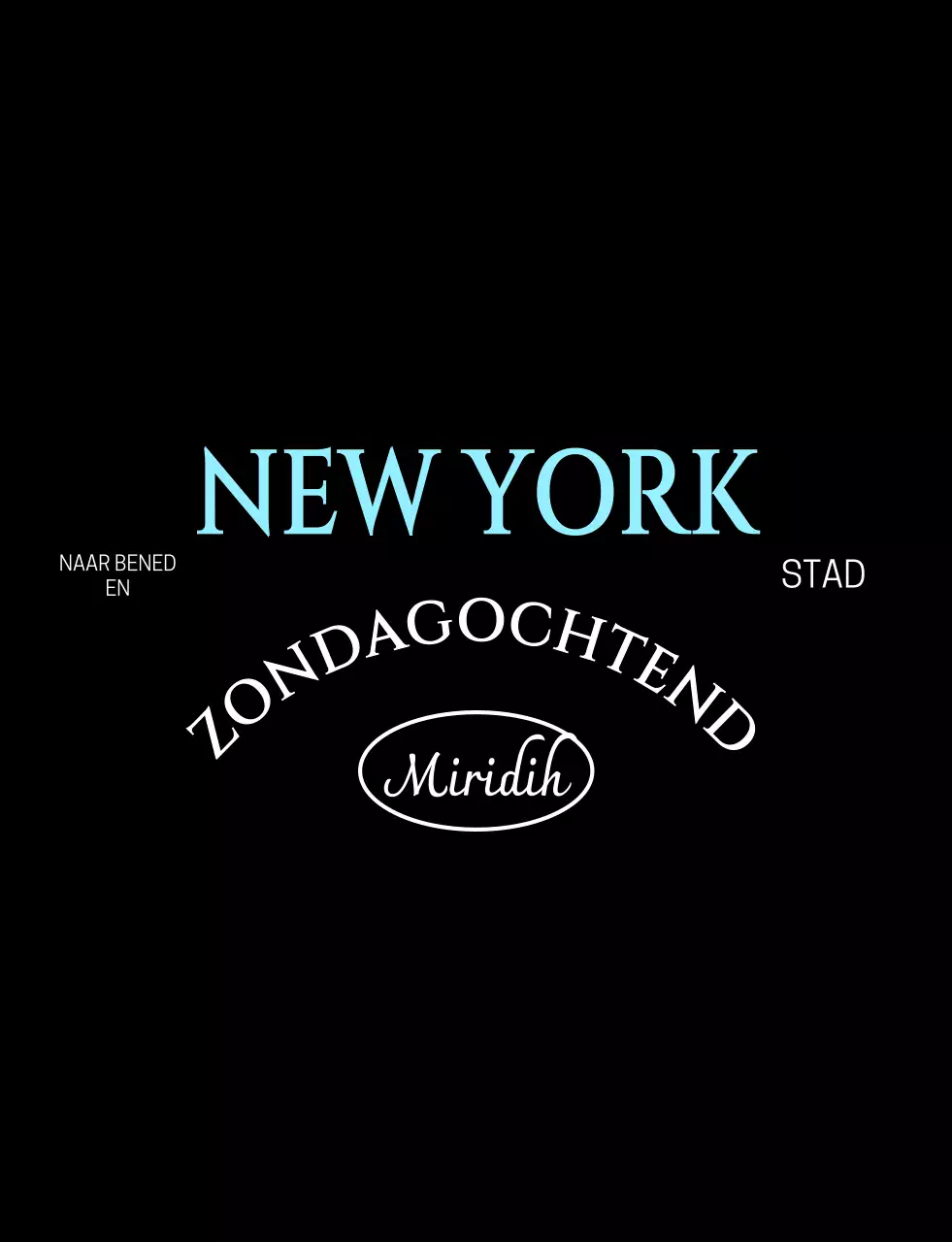 Lichtblauwe moderne typografie