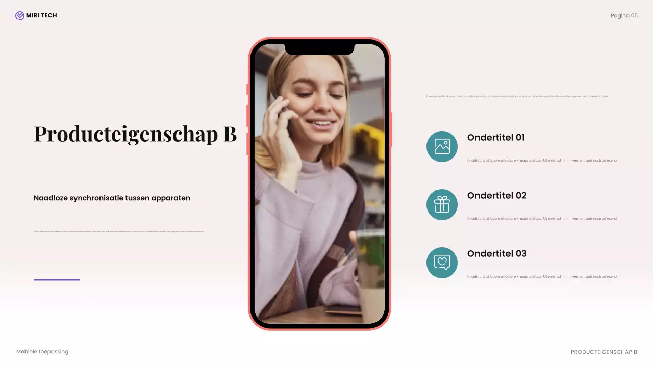 beige moderne tech presentatie