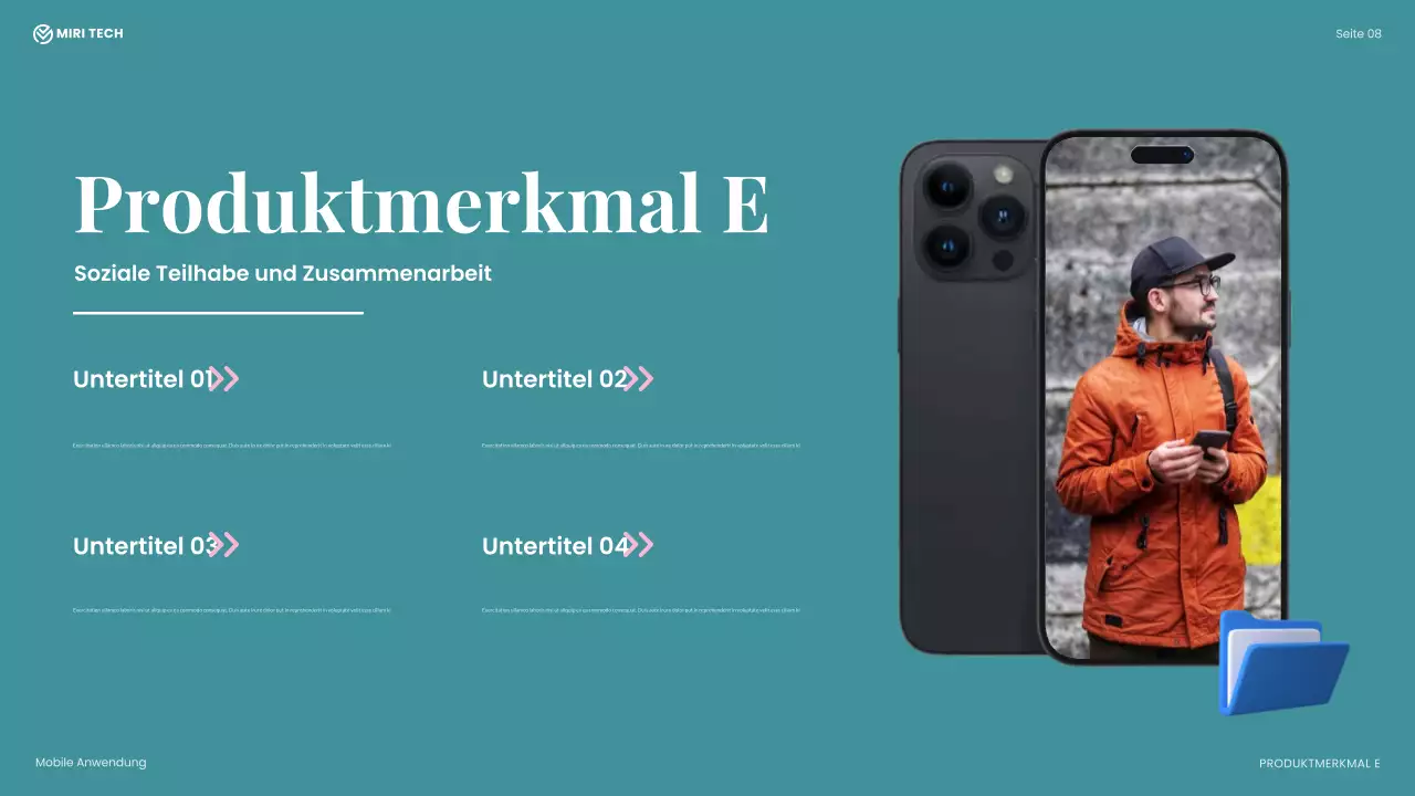 beige moderne technische Präsentation