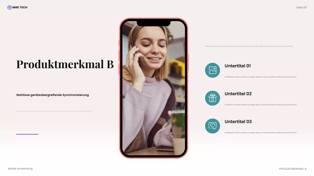 beige moderne technische Präsentation