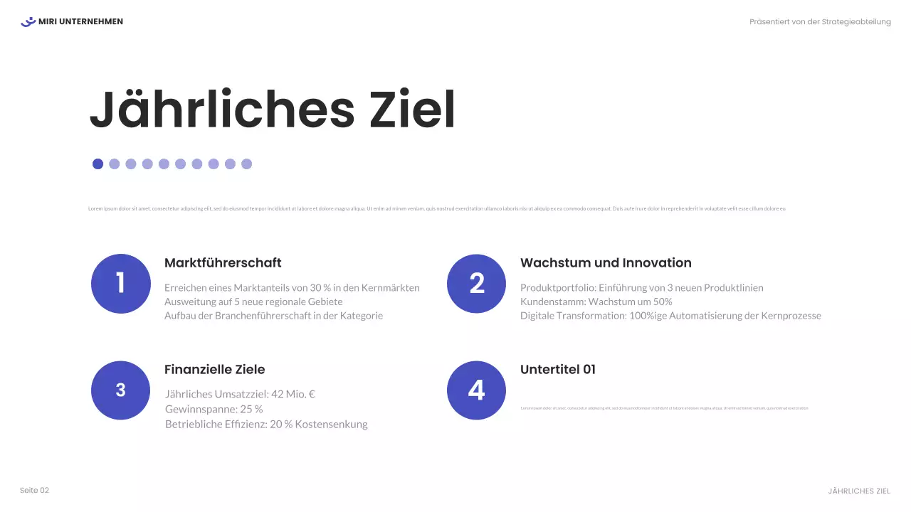 weißer moderner Geschäftsbericht