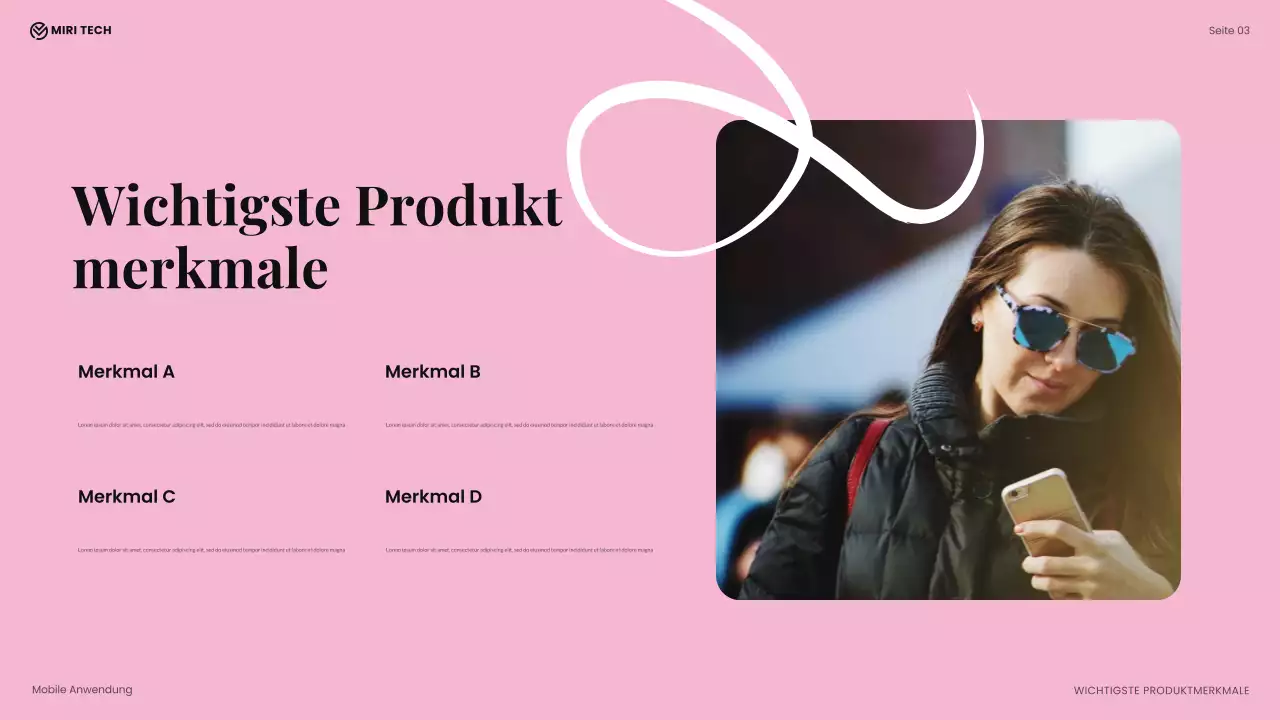 beige moderne technische Präsentation