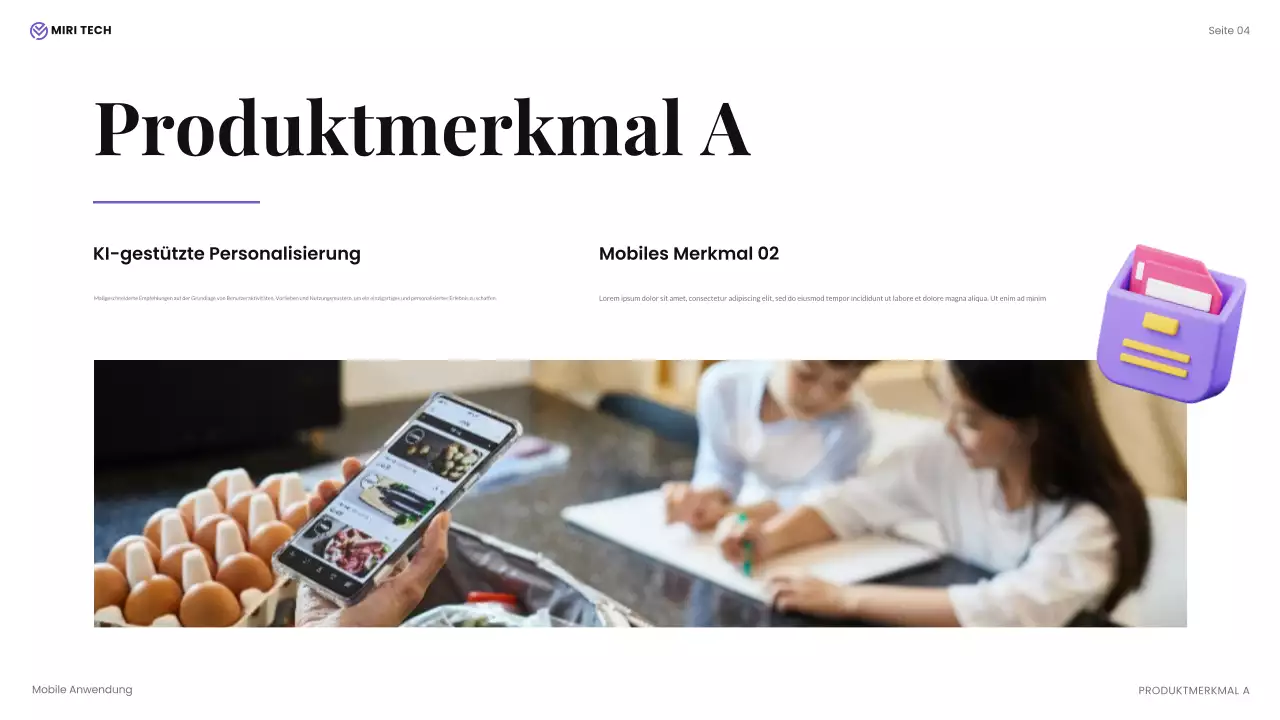 beige moderne technische Präsentation