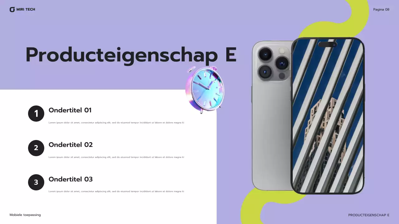 paarse moderne mobiele gids