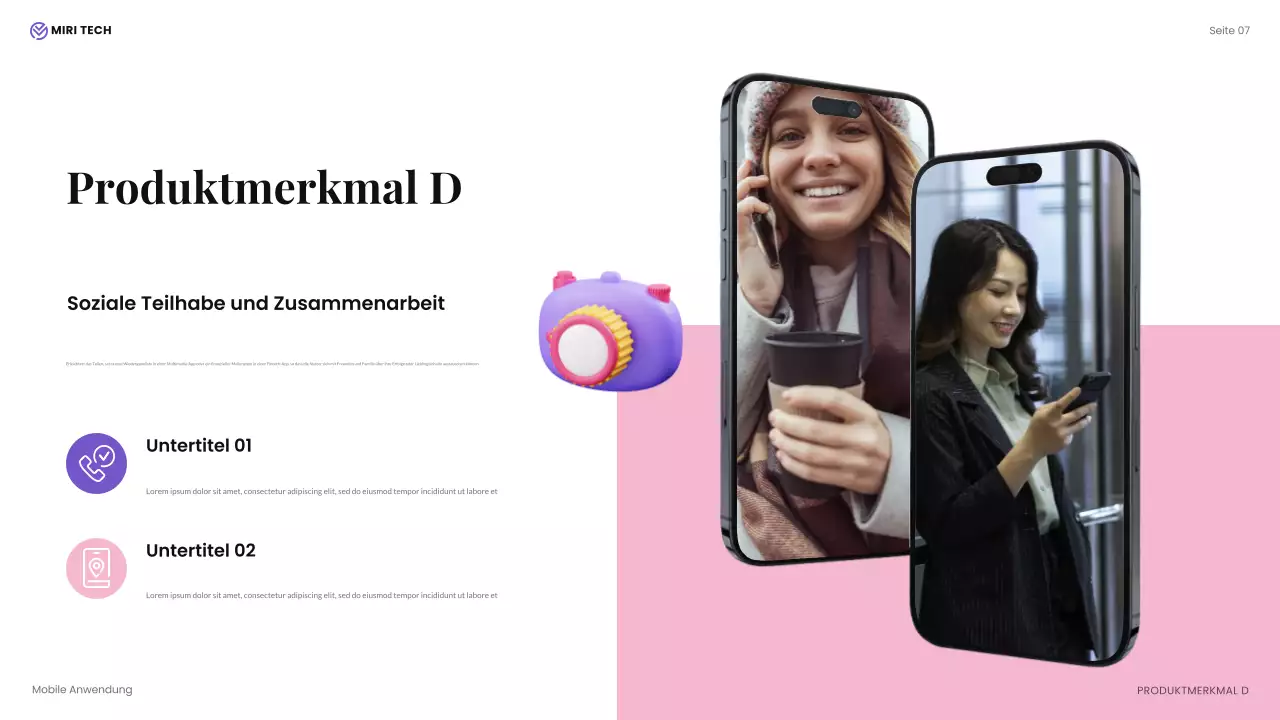 beige moderne technische Präsentation