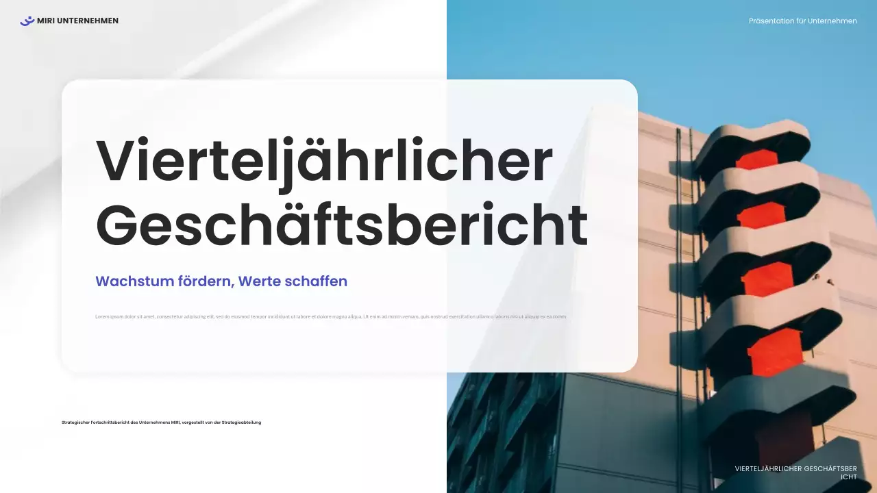 weißer moderner Geschäftsbericht