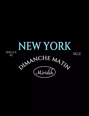 Typographie moderne bleu clair