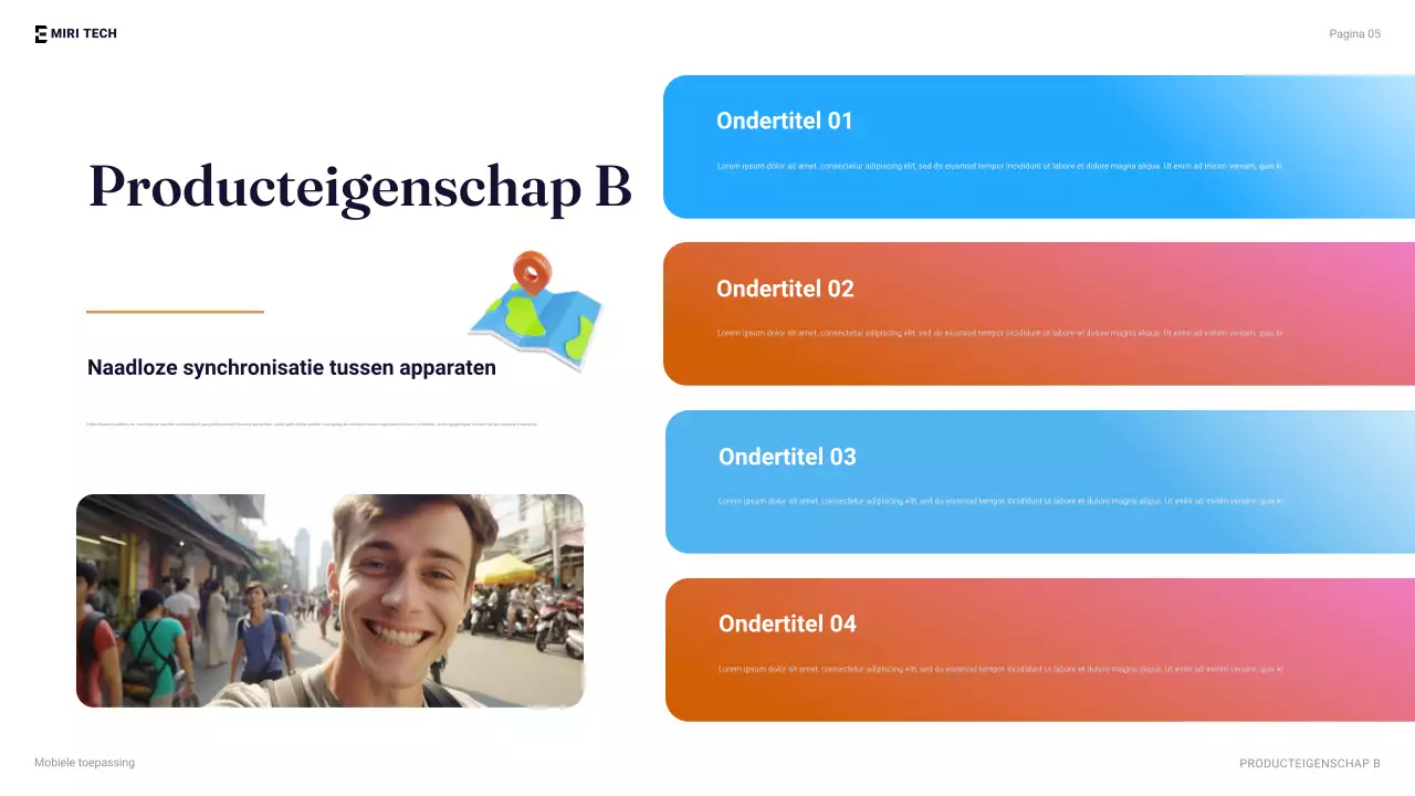 oranje moderne mobiele gids